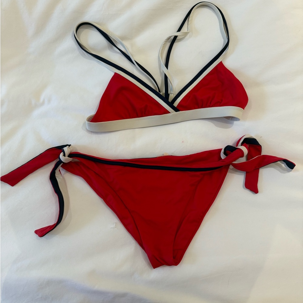 REVOLVE Red and Black Bikini